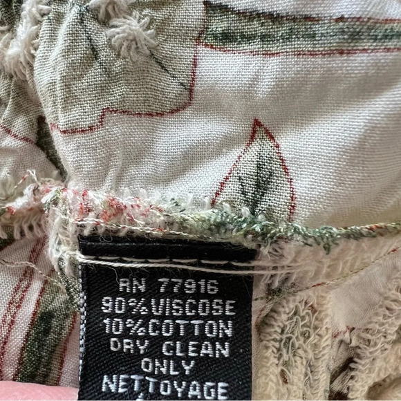 Nicole Miller floral embroidered woven open front kimono top 601 - Picture 9 of 10